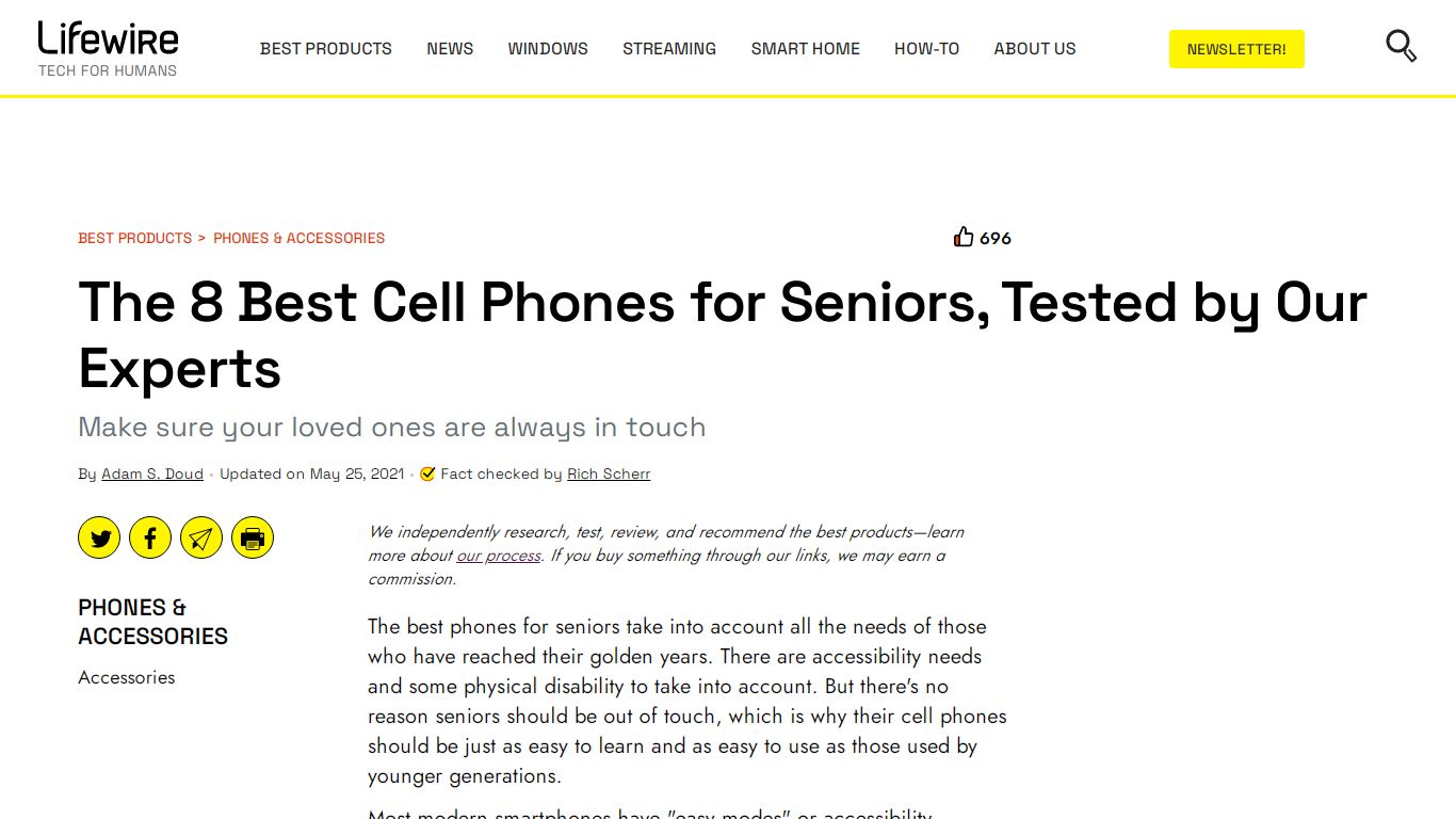 The 8 Best Cell Phones for Seniors of 2022 - Lifewire